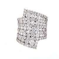 Ring Crivelli Woman in Gold Diamante 5.95 Ct 10068670 - 10068670